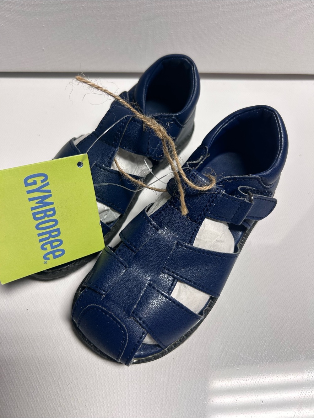 navy blue Gymboree fisherman sandals Boys Size 8